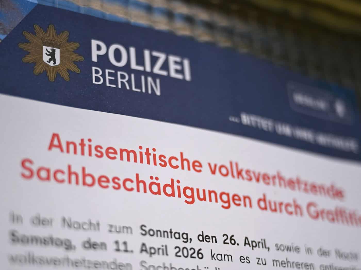 Weiterhin zahlreiche antisemitische Übergriffe in Berlin