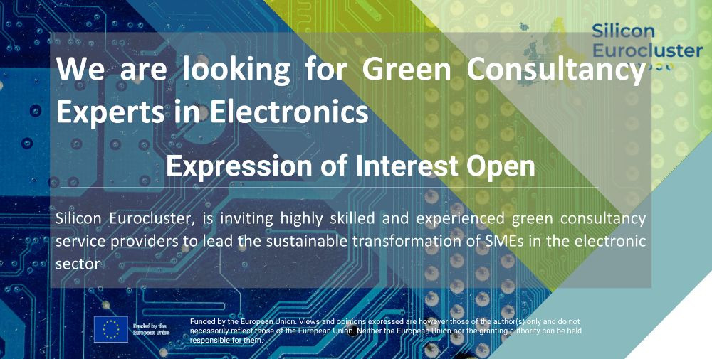 Silicon Eurocluster: Call for green consulting services launched to drive the sustainable transformation of SMEs in the electronics sector