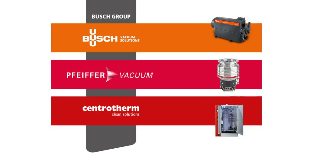 Busch Vacuum Solutions, Pfeiffer Vacuum and centrotherm clean solutions: Three strong brands form the global Busch Group