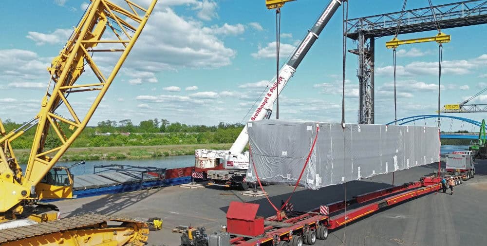 Air Liquide Electronics: Schwerlasttransport in den Dresdner Norden – zwei „Coldboxen“ für Luftzerlegungsanlage