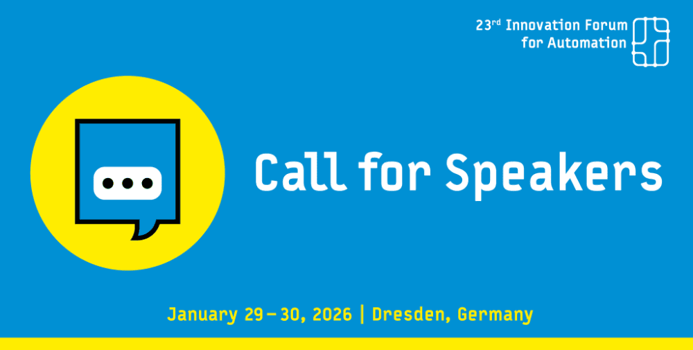 Call for Speakers | Innovation Forum for Automation 2026
