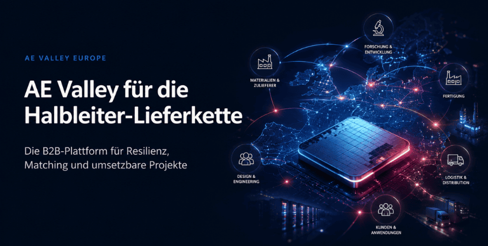 AE Valley für die Halbleiter-Lieferkette: Warum Europas Chip-Ökosystem eine B2B-Projektmaschine braucht
