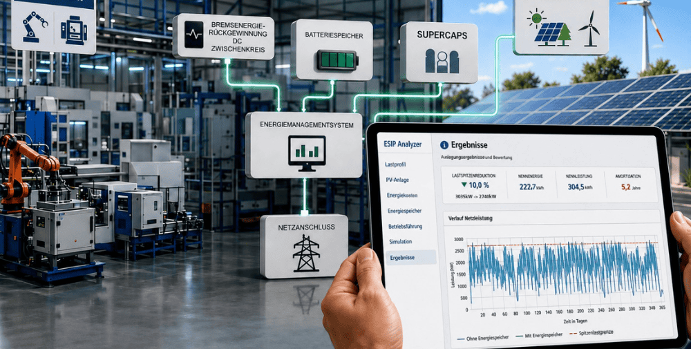 Fraunhofer IWU: Optimizing the Self-Consumption of Renewable Energy in Factories and Ensuring Grid Stability with the ESiP Analyzer