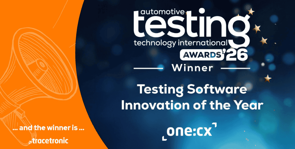 Tracetronic: one:cx gewinnt internationalen Award für Software-Innovation