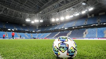 Blick in die Gazprom-Arena während des Abschlusstrainings. Foto: Jan Woitas/dpa-Zentralbild/dpa