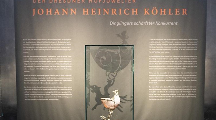 Ausstellung «Der Dresdner Hofjuwelier Johann Heinrich Köhler» im Grünen Gewölbe. Foto: Sebastian Kahnert/dpa-Zentralbild/dpa