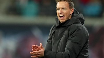 Leipzigs Trainer Julian Nagelsmann, hier beim Spiel gegen 1899 Hoffenheim. Foto: Jan Woitas/dpa-Zentralbild/dpa