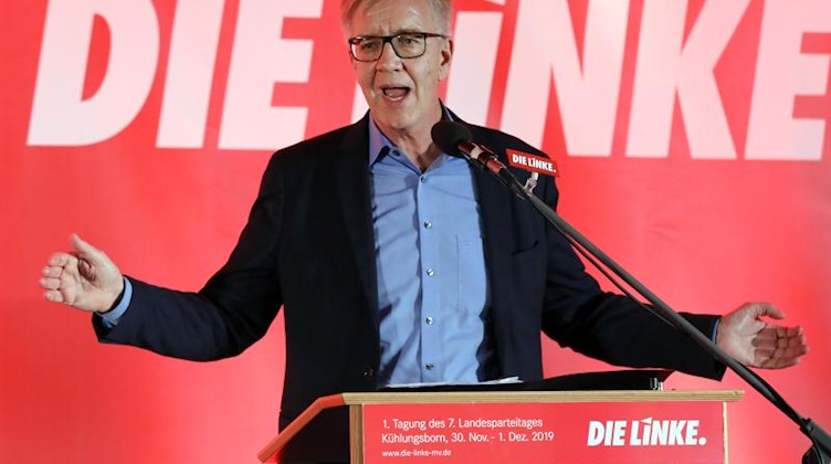 Dietmar Bartsch, Co-Fraktionsvorsitzender der Linken im Bundestag, spricht auf dem Landesparteitag. Foto: Bernd Wüstneck/zb/dpa/Archivbild