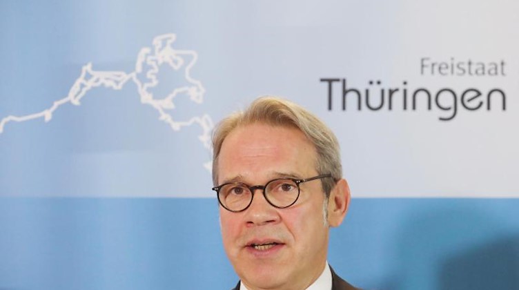 Georg Maier (SPD), Thüringens Innenminister. Foto: Bodo Schackow/dpa-Zentralbild/dpa