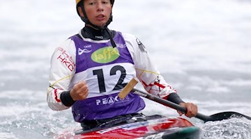 Andrea Herzog während eines Wettkampfs im Kanu. Foto: Action Foto Sport/NurPhoto via ZUMA Press/dpa/Archivbild