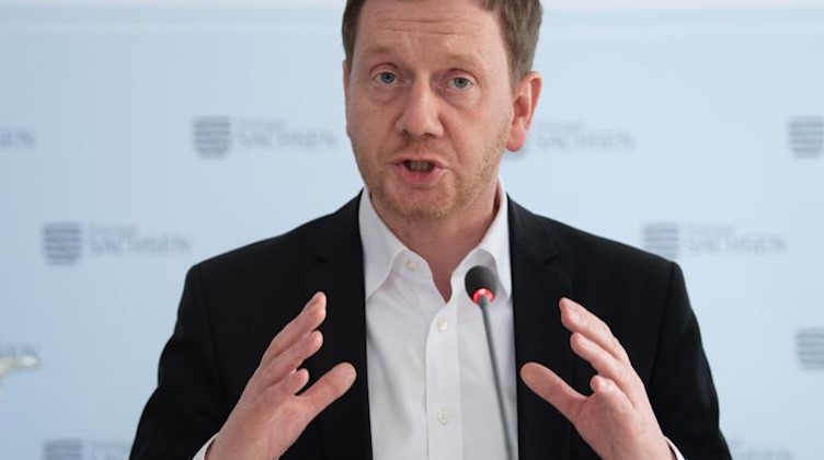 Michael Kretschmer (CDU), Ministerpräsident von Sachsen. Foto: Sebastian Kahnert/dpa-Zentralbild/dpa