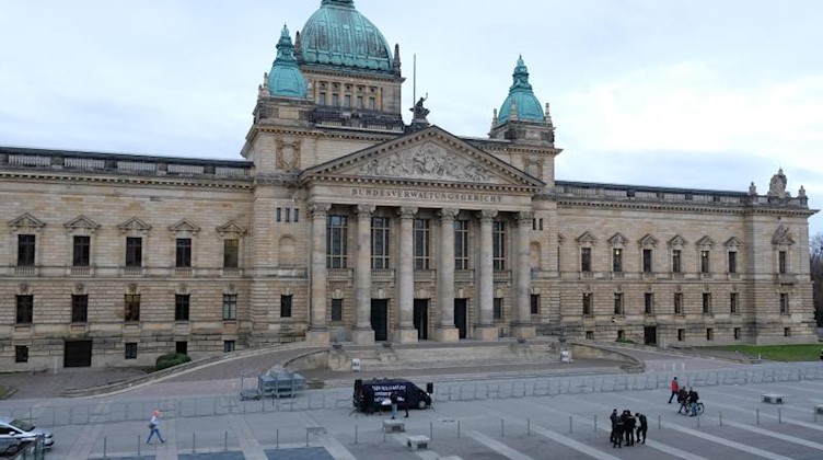 Das Gebäude des Bundesverwaltungsgerichts in Leipzig ist zu sehen. Foto: Sebastian Willnow/dpa-Zentralbild/dpa/Archivbild