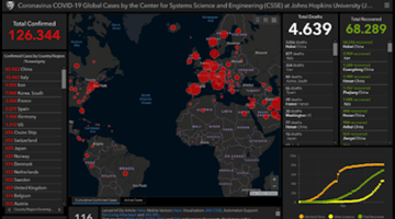 Screenshot Coronavirus Karte vom CSSE (Stand 12.03. 09:45 Uhr)