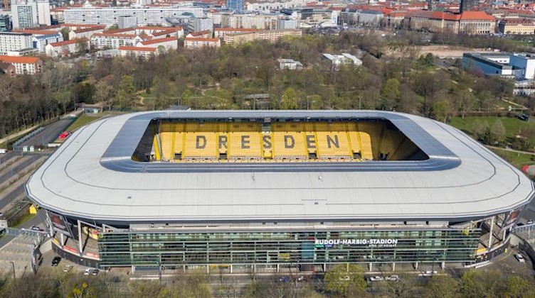 Das Rudolf-Harbig-Stadion, Spielstätte der SG Dynamo Dresden. Foto: Jan Woitas/dpa-Zentralbild/dpa/Archivbild