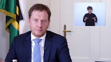 Michael Kretschmer (CDU), Ministerpräsident von Sachsen (Screenshot Video)