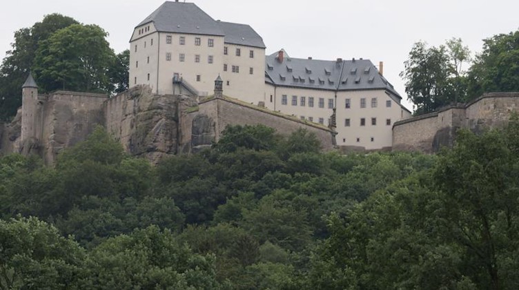 Die Georgenburg auf der Festung Königstein. Foto: Sebastian Kahnert/dpa/archivbild