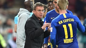 Fußball: Bundesliga. Leipzigs Trainer Ralf Rangnick. Foto: Torsten Silz/dpa/Archivbild