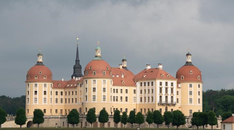 Blick auf das Schloss Moritzburg. Foto: Sebastian Kahnert/dpa-Zentralbild/dpa/Archivbild