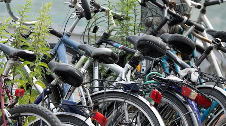 Fahrräder sind zu sehen. Foto: Sebastian Kahnert/dpa-Zentralbild/ZB/Symbolbild