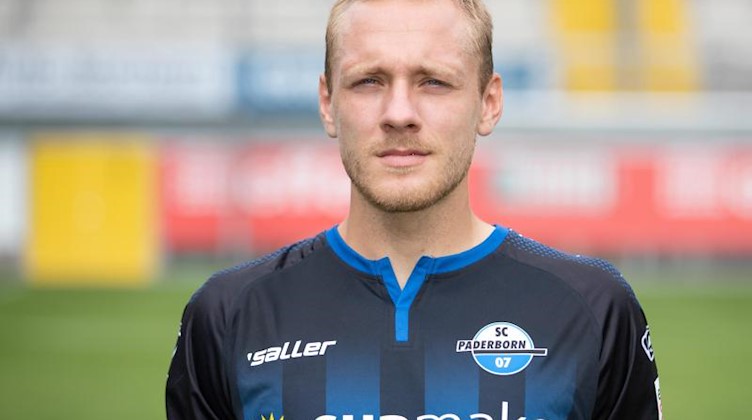 Spieler Ben Zolinski im Trikot des SC Paderborn. Foto: Friso Gentsch/dpa/Archiv