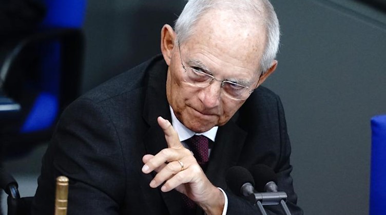 Wolfgang Schäuble (CDU) im Bundestag. Foto: Kay Nietfeld/dpa/Archivbild