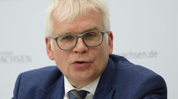 Hartmut Vorjohann (CDU), Finanzminister von Sachsen. Foto: Robert Michael/dpa-Zentralbild/ZB/Archivbild