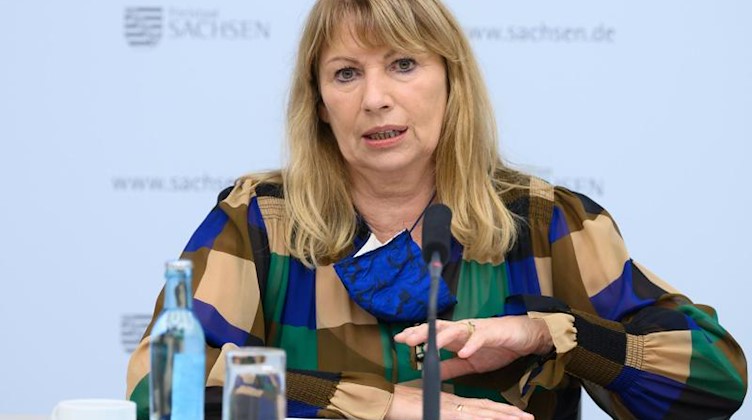 Sachsens Gesundheitsministerin Petra Köpping. Foto: Sebastian Kahnert/dpa-Zentralbild/dpa/Archivbild