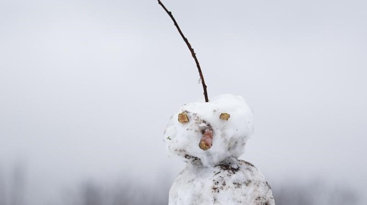 Ein Schneemann. Foto: Christophe Gateau/dpa/Archivbild
