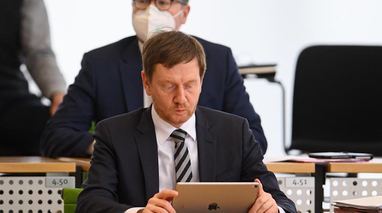 Michael Kretschmer (CDU), Ministerpräsident von Sachsen. Foto: Robert Michael/dpa-Zentralbild/dpa