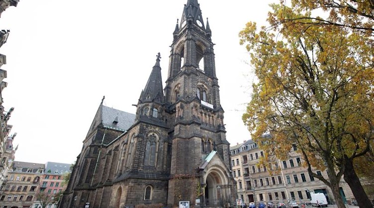 Die Martin-Luther-Kirche in der Dresdner Neustadt. Foto: Sebastian Kahnert/dpa-Zentralbild/dpa/Archivbild