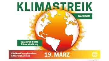 Globaler Klimastreik am 19. März 2021 #AlleFür1Komma5