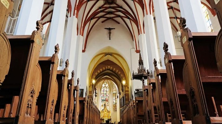 Blick auf das Innere der Thomaskirche. Foto: Sebastian Willnow/dpa-Zentralbild/dpa/Archivbild