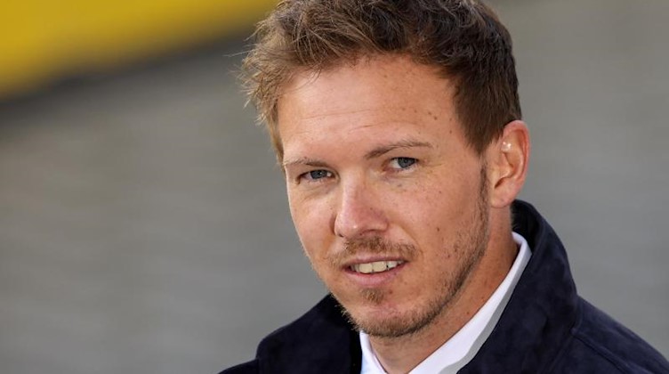 Leipzigs Trainer Julian Nagelsmann vor einem Spiel. Foto: Alexander Hassenstein/Getty POOL/dpa/archivbild