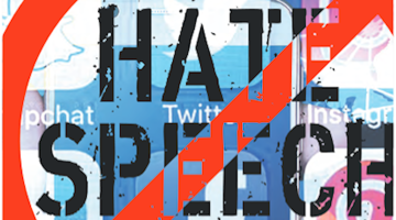Screenshot vom Flyer zu HateSpeech "Hass im Internet"