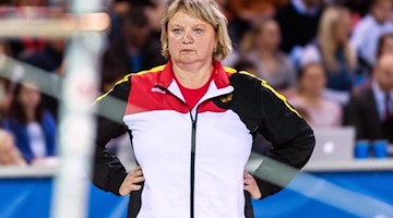 Die Deutsche Frauen-Trainerin Gabriele Frehse. Foto: picture alliance/Catalin Soare/dpa/Archiv