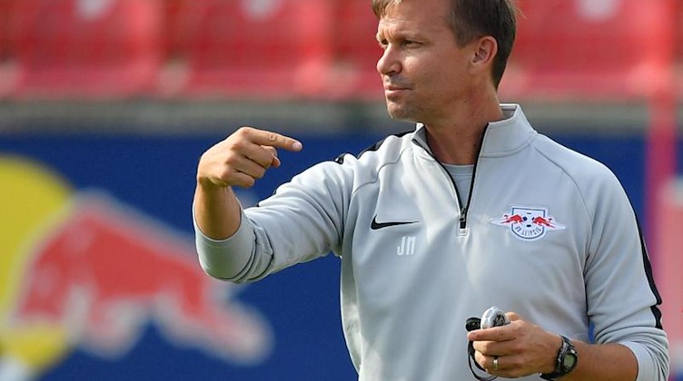 Trainer Jesse Marsch. Foto: Hendrik Schmidt/ZB/dpa/Archivbild