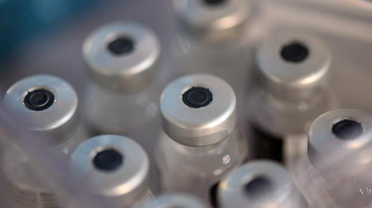 Ampullen, aus denen der Impfstoff von Biontech-Pfizer verimpft wurde. Foto: Klaus-Dietmar Gabbert/dpa-Zentralbild/dpa/Archivbild