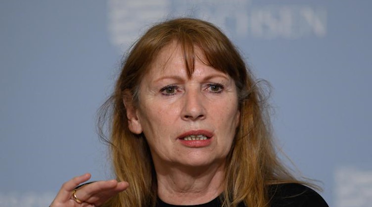 Petra Köpping (SPD) spricht. Foto: Robert Michael/dpa-Zentralbild/dpa/Archivbild