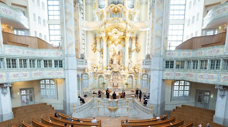Dresdner Frauenkirche. Foto: Sebastian Kahnert/dpa-Zentralbild/dpa/Archivbild