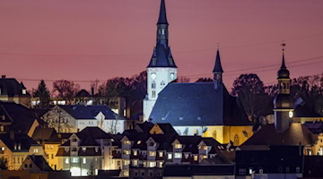Blick auf die Statdt Waldenburg in Zwickau. Foto: Jan Woitas/dpa-Zentralbild/dpa