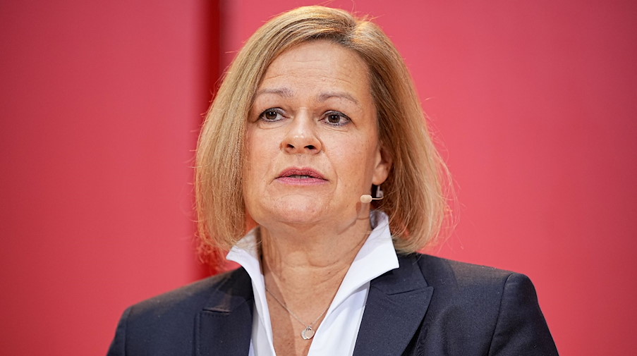 Bundesinnenministerin Nancy Faeser in Berlin. / Foto: Michael Kappeler/dpa/Archivbild