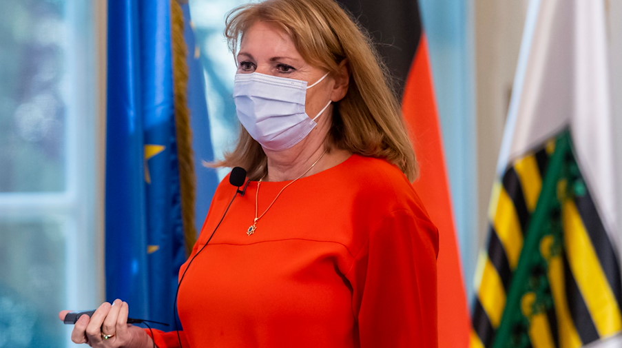 Petra Köpping (SPD), Gesundheitsministerin in Sachsen. / Foto: Matthias Rietschel/dpa/Archivbild