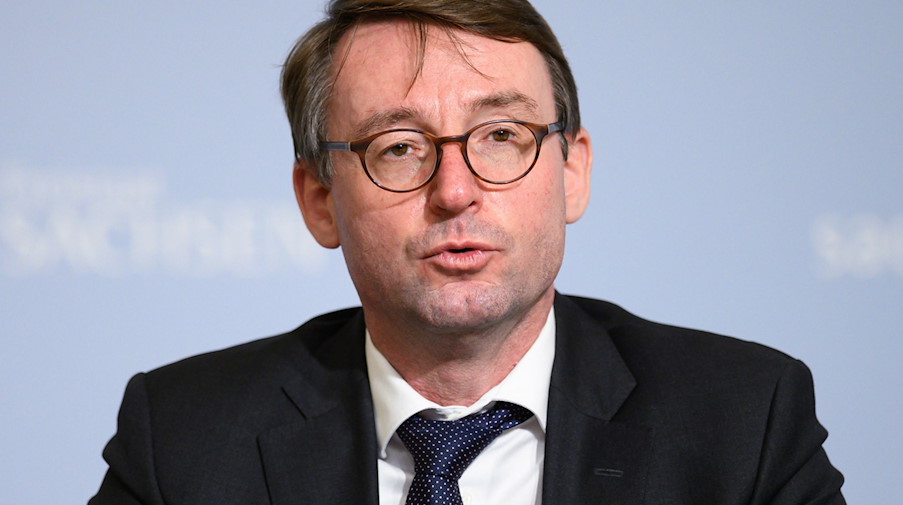 Roland Wöller (CDU), Innenminister von Sachsen. / Foto: Robert Michael/dpa-Zentralbild/dpa