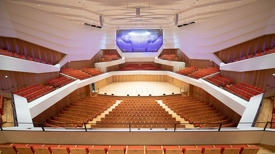 Der Konzertsaal des Kulturpalasts. / Foto: Sebastian Kahnert/dpa-Zentralbild/dpa/Archivbild