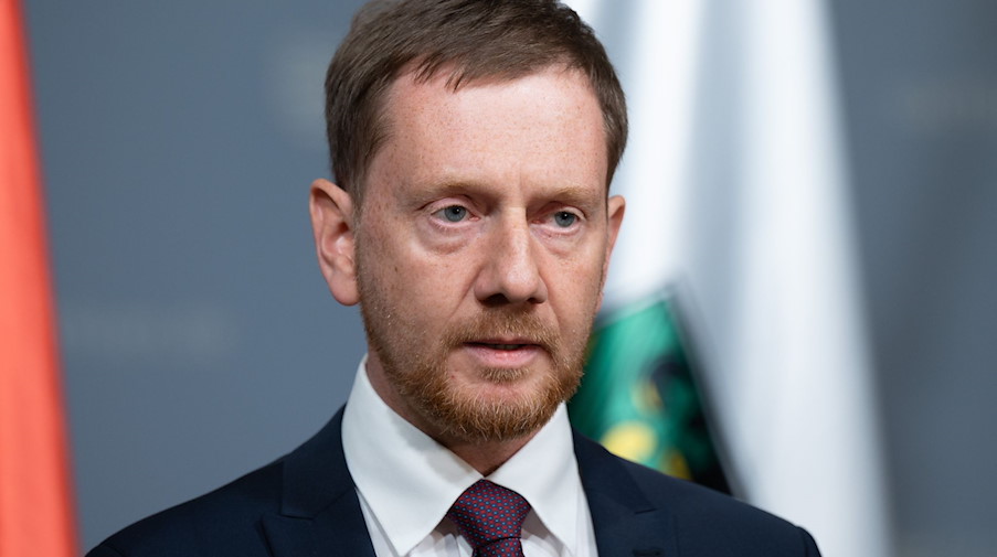Michael Kretschmer (CDU), Ministerpräsident von Sachsen. / Foto: Sebastian Kahnert/dpa