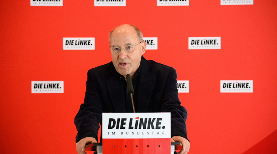 Gregor Gysi (Die Linke) spricht. / Foto: Bernd von Jutrczenka/dpa/Archivbild