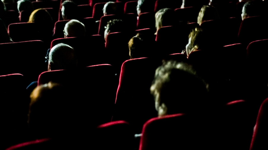Besucherinnen und Besucher sitzen in einem Kino. / Foto: Nicolas Armer/dpa/Symbolbild
