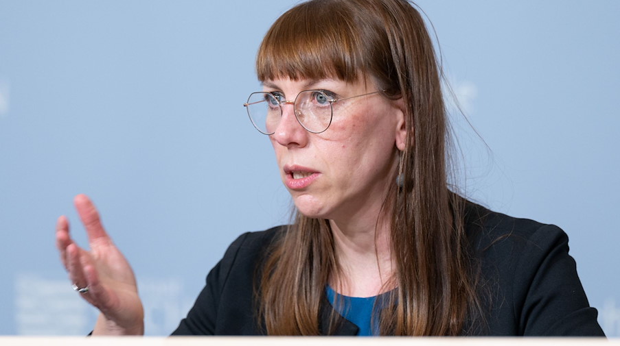 Katja Meier, Justizministerin von Sachsen. / Foto: Sebastian Kahnert/dpa-Zentralbild/dpa/Archivbild