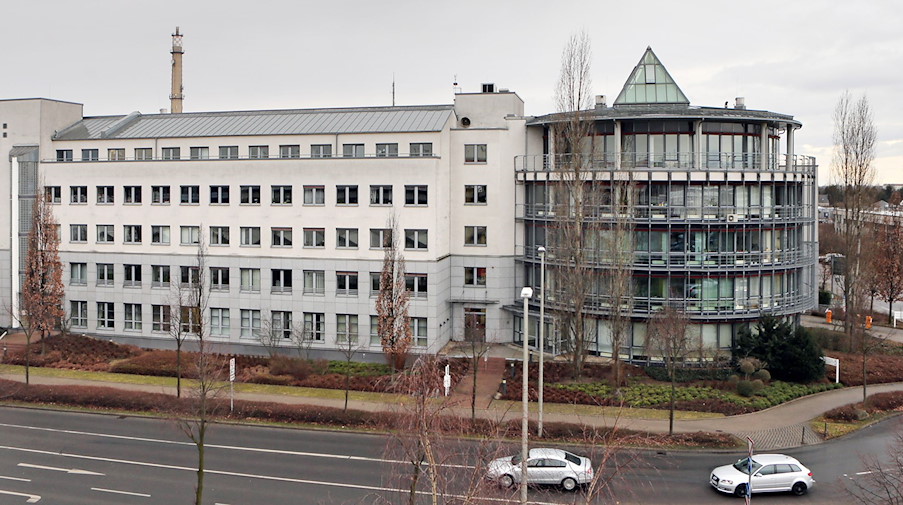 Blick auf das Behördenzentrum mit dem Landesrechnungshof in Leipzig. / Foto: Jan Woitas/dpa-Zentralbild/dpa/Archivbild