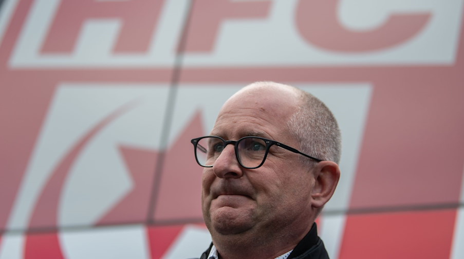 HFC-Präsident Jens Rauschenbach hat seinen Rücktritt beim Halleschen FC zum Saisonende angekündigt. / Foto: Robert Michael/dpa-Zentralbild/dpa/Archiv